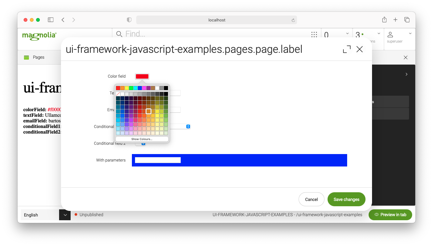 JavaScript Dialog Fields-screenshot1